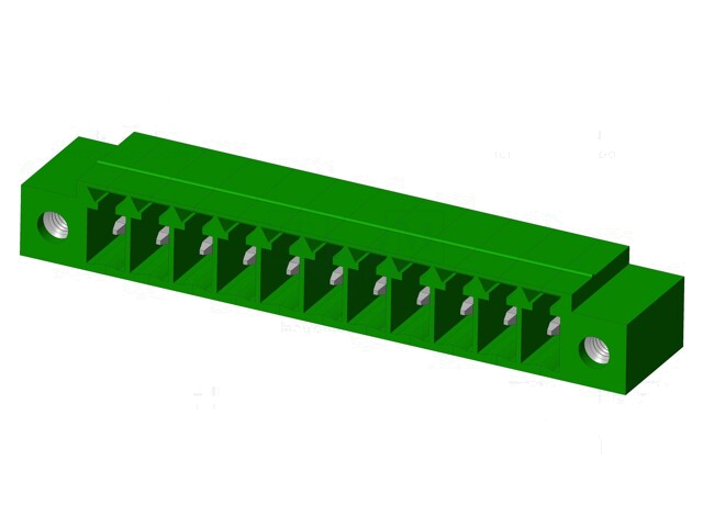 Connector: ontkoppelbare terminal strip; contact; mannelijk Connector: ontkoppelbare terminal strip; contact; mannelijk